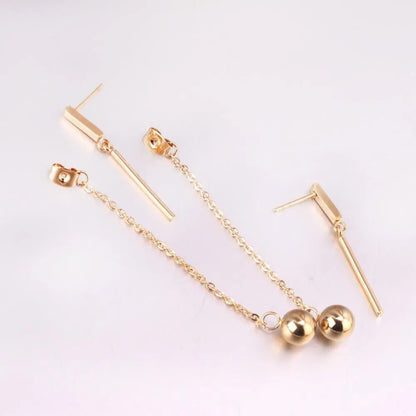 Tassel Dangle Earrings For Women Stainless Steel Drop Earings 2020 Fashion Jewelry aretes de mujer bricos wholesale asonjewelry