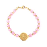 ASON Beaded Crystal Round Jesu Pendants Bracelets & Bangles For Women Girl Stainless Steel Beads pulseira Bracelets Party