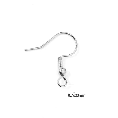 ASON 100 Gold/Silver Color Stainless Steel Earring Hooks,With Steel Ball Jewelry, Can Be Used For DIY Jewelry Making Accessories asonjewelry