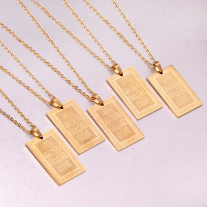 Hot Sale Christian Pendant Necklace Scripture Jewelry Scripture Necklace