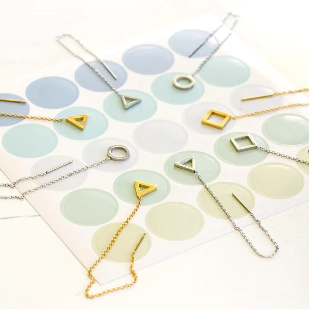 Simple Tassel Linear Chain Long Drop Earrings For Women Girl Geometric Star Hanging Ear Line Japan Korean Jewelry 2022 asonjewelry