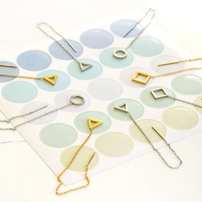 Simple Tassel Linear Chain Long Drop Earrings For Women Girl Geometric Star Hanging Ear Line Japan Korean Jewelry 2022 asonjewelry