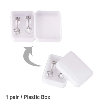 Stainless Steel Screw Kids Stud Earrings For Women Fashion Jewelry christmas Crystal Earings pendientes brincos asonjewelry