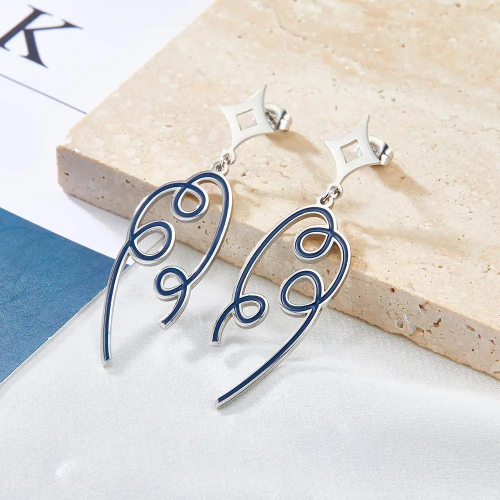 Trendy Woman Geometric Drop Earrings Brand Design Dangle Pendients Steel Acrylic Summer Boho Beach Holiday Jewelry asonjewelry