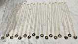 Stainless Steel Round Initial Pendant Necklace Gold Color 26 A-Z Letter Necklaces For Female Party Friend Wholesale