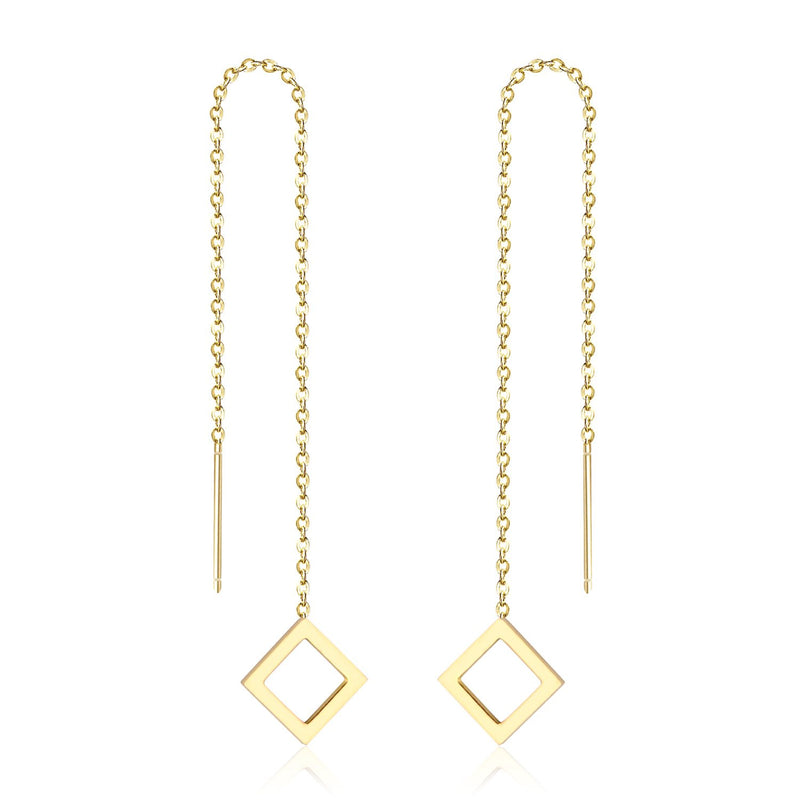 Jewelry Long Tassel Dangle Earrings For Women Drop Earring Stainless Steel korean Style Earings brincos pendientes