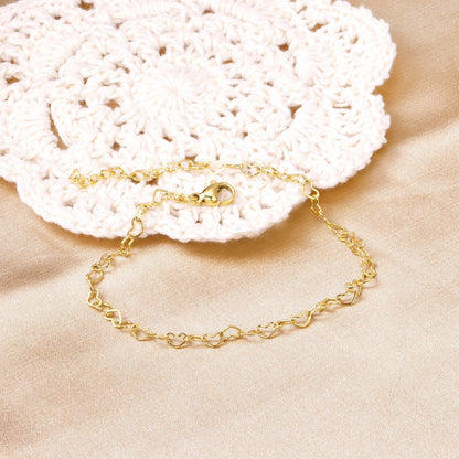 ASON Sweet Heart Shape Adjustable Bracelet with Extender 316L Stainless Steel Bangle for Women Fashion Jewelry Gift asonjewelry