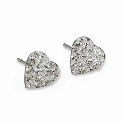 8mm Clay Heart 316L Stainless Steel Small Stud Earrings Women Fashion Earrings Wholesale Earrings asonjewelry