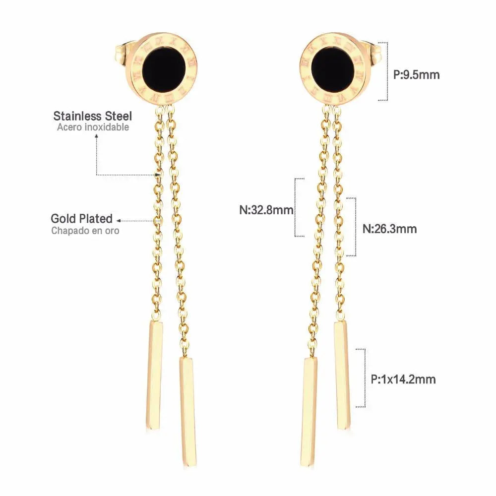 Tassel Stainless Steel Dangle Christmas Earrings For Women Fashion 2020 Earings Set Jewelry pendientes brincos bulk asonjewelry