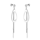 ASON pendientes colgantes de estilo coreano de acero inoxidable antialérgico para mujer, pendiente de gota de agua con borla, regalo de joyería encantador 