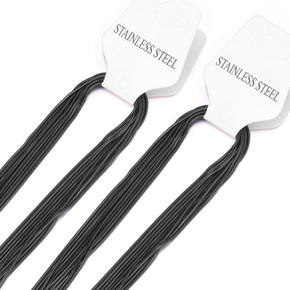 ASON 10pcs/Lot Snake Long Chains Necklace Women Accessories Stainless Steel 1mm 45cm/50cm/55cm/60cm For Jewelry Making Wholesale asonjewelry