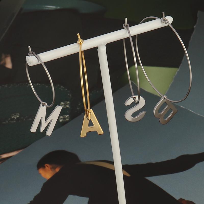 ASON 100pcs/lot Gold/Silver Color Big Circle Earring Hoops Stainless Steel Earring Clasps Metal Ring for Jewelry Making Supplies asonjewelry