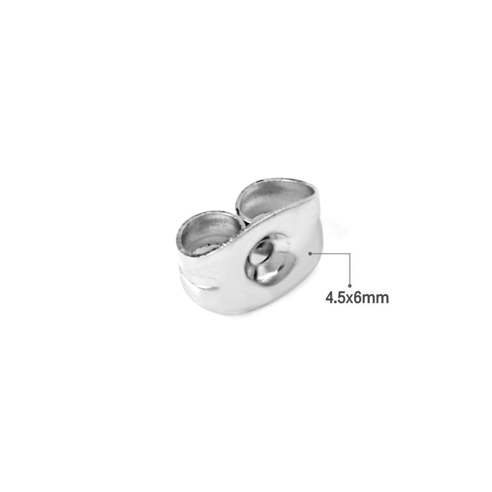 ASON 1000pcs Silver Color Earring Back Plug Earring Setting Base for Ear Stud Jewelry Accessories DIY Jewellery Making Supplies asonjewelry