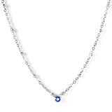 Blue Turkish Eye Round Pendant Necklaces Elegant Female Colliers Aesthetic Women Collares Office Lady Jewelry Gifts