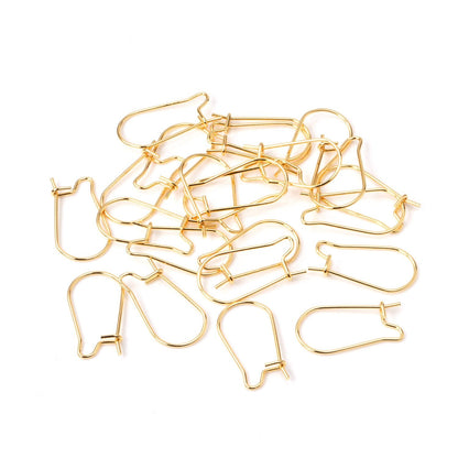 ASON 100pcs/lot Gold/Silver Color Stainless Steel French Lever Earrings Hook Ear Finding for Jewelry Making DIY Accessories asonjewelry