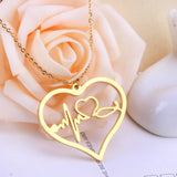 Newest Shape Stainless Steel Heart Pendant Necklace For Men/Women Choker Link Chain Necklace Naszyjnik Jewelry Gift