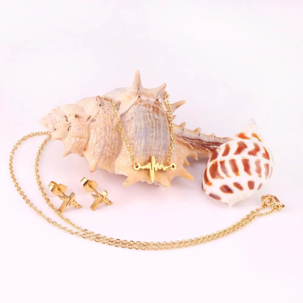 Fashion Gold Color Stainless Steel Jewelry Sets High quality 316L Accessories asonjewelry