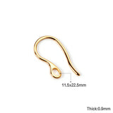 100pcs/lot Fashion Earring Ear Hook Stainless Steel Gold Silver Color Wholesale Hooks Earwires For DIY Jewelry Making Finding