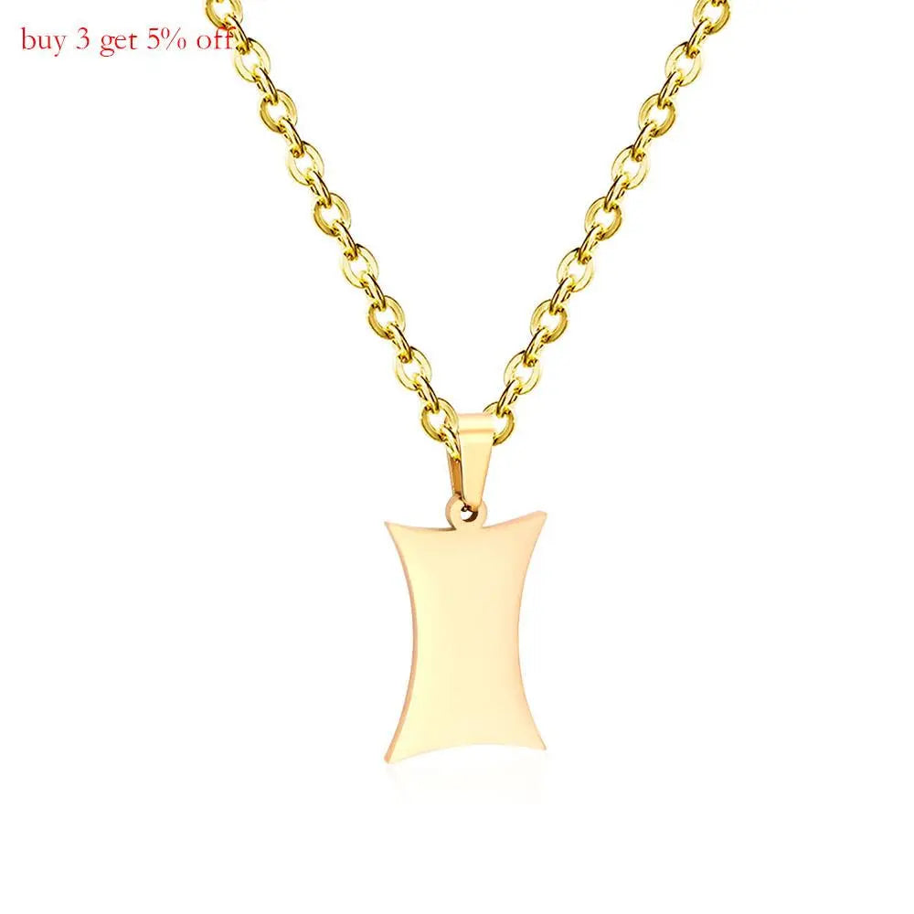 Gothic Fashion Gold Heart Pendant Necklace For Men Women Jewelry Stainless Steel Chain Necklaces Collares Collier asonjewelry