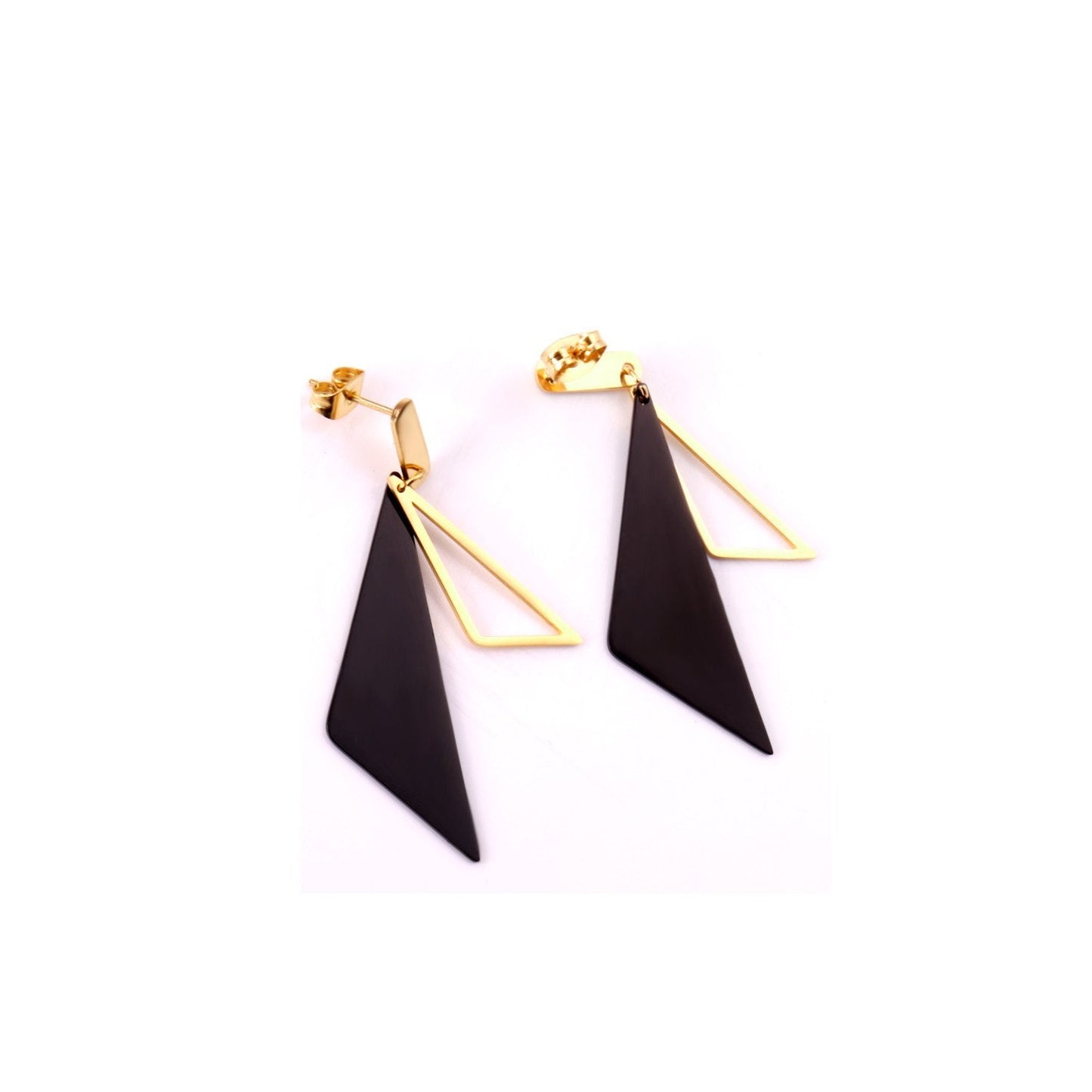 ASON 316L Stainless Steel Charming Geometric Dangle Earrings Gold Color Triangle Drop Earring for Women Accessories Jewelry asonjewelry