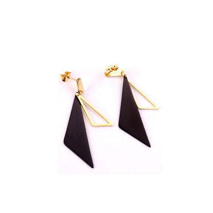ASON 316L Stainless Steel Charming Geometric Dangle Earrings Gold Color Triangle Drop Earring for Women Accessories Jewelry asonjewelry