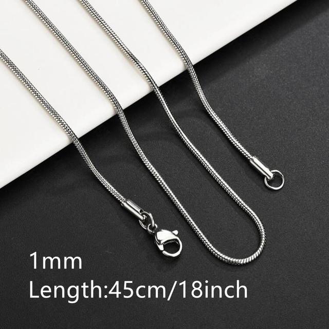 ASON Stainless Steel Twist Snake Fat Snake Blade Chain Necklace Gold Color For Women Men For DIY Fashion Jewelry Making Support asonjewelry