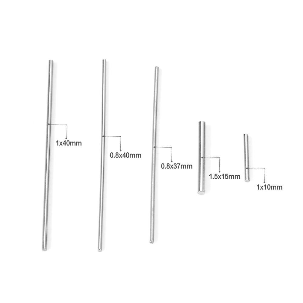 ASON 100pcs/lot Stainless Steel Bar Metal Rod Charm Accessories for DIY Jewelry Making Supplies asonjewelry