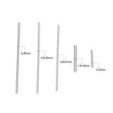 ASON 100pcs/lot Stainless Steel Bar Metal Rod Charm Accessories for DIY Jewelry Making Supplies