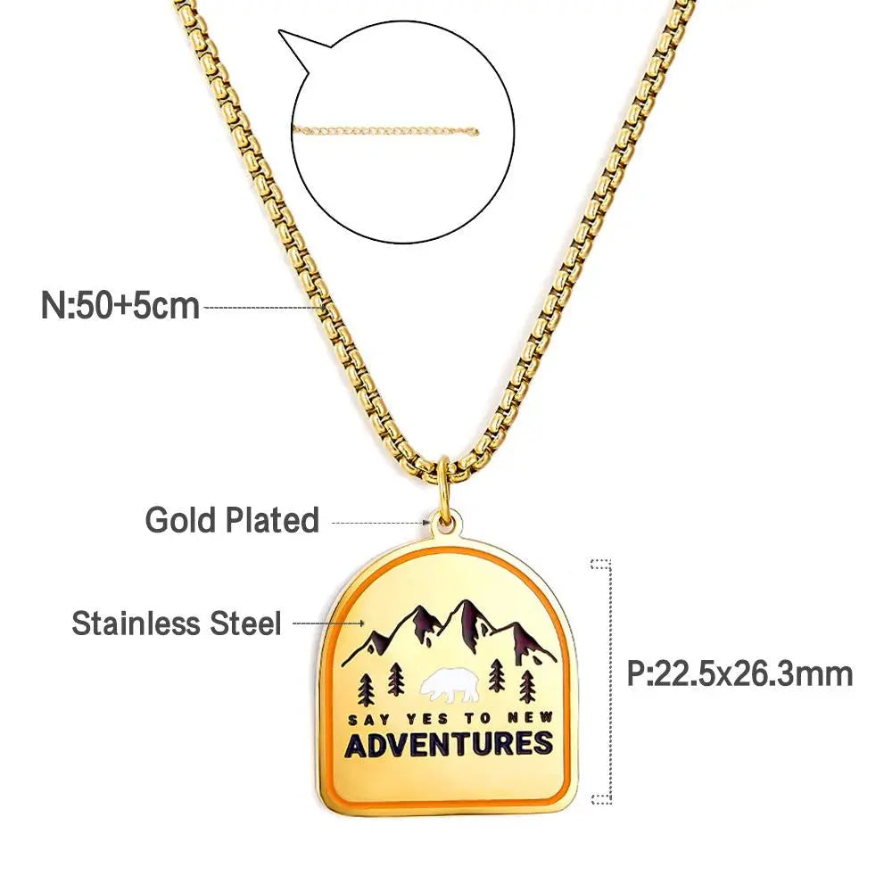 Punk Style Geometric Pendant Necklaces For Men Trendy Friendship Party Jewelry Neck Pendant Chain colar masculino 2022 asonjewelry