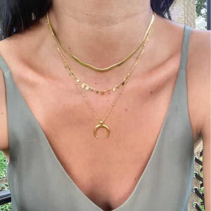 Water Drop Pendant Stainless Steel Necklace Jewelry Women's Chains Necklaces Collars Accessories Party 2020 Hot asonjewelry