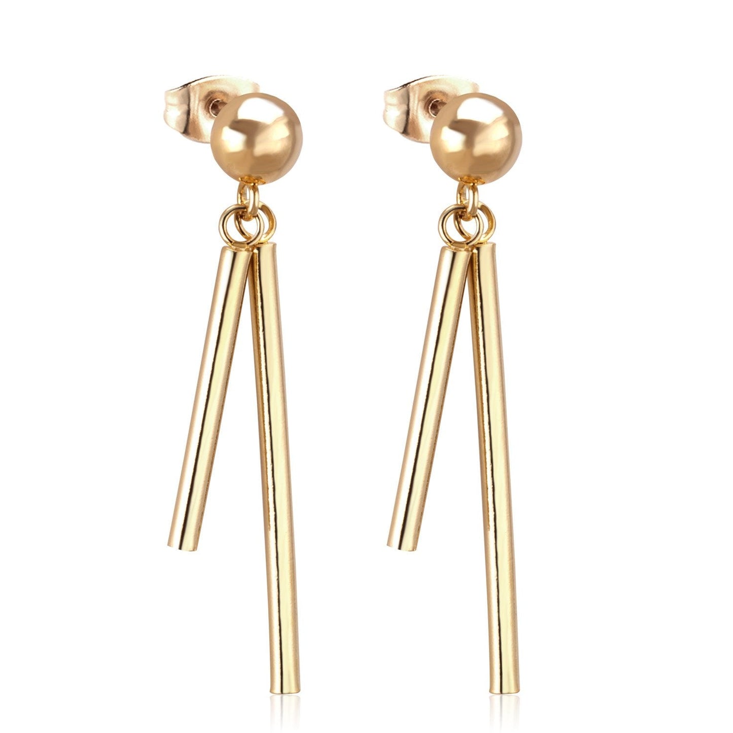 ASON Long Line Link Chain Imitation Pearl Dangle Earrings for Women Gold Color Cross Earrings Female Bijoux Pendientes asonjewelry