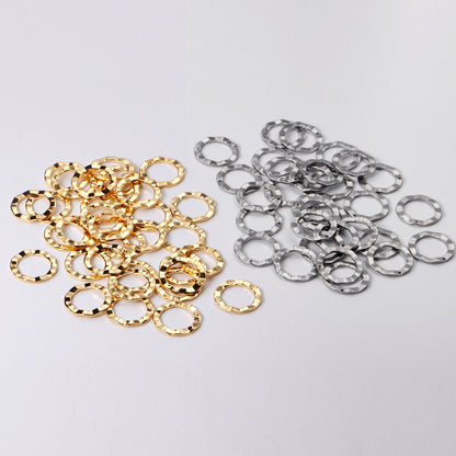 ASON 100 Pcs/Lot Fashion Round Charm Stainless Steel Hollow Out Pendant Wholesale For Necklace Bracelet Jewelry Making Supplies asonjewelry