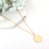 Stainless Steel Trendy Style Round  Pendant Nacklace Collar  For Women  accessories Party Collier Wedding Gold Color