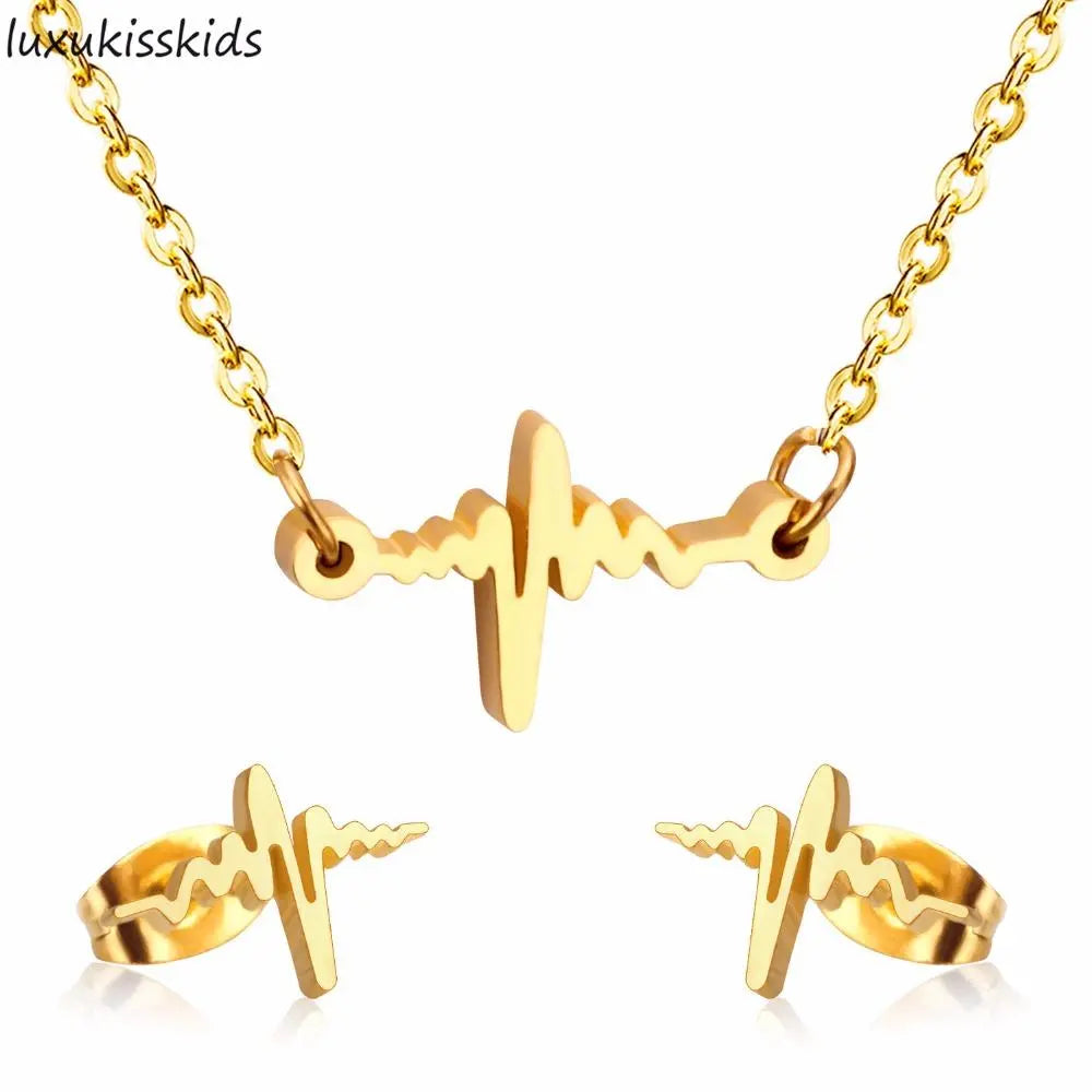 Fashion Gold Color Stainless Steel Jewelry Sets High quality 316L Accessories asonjewelry