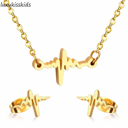 Fashion Gold Color Stainless Steel Jewelry Sets High quality 316L Accessories asonjewelry
