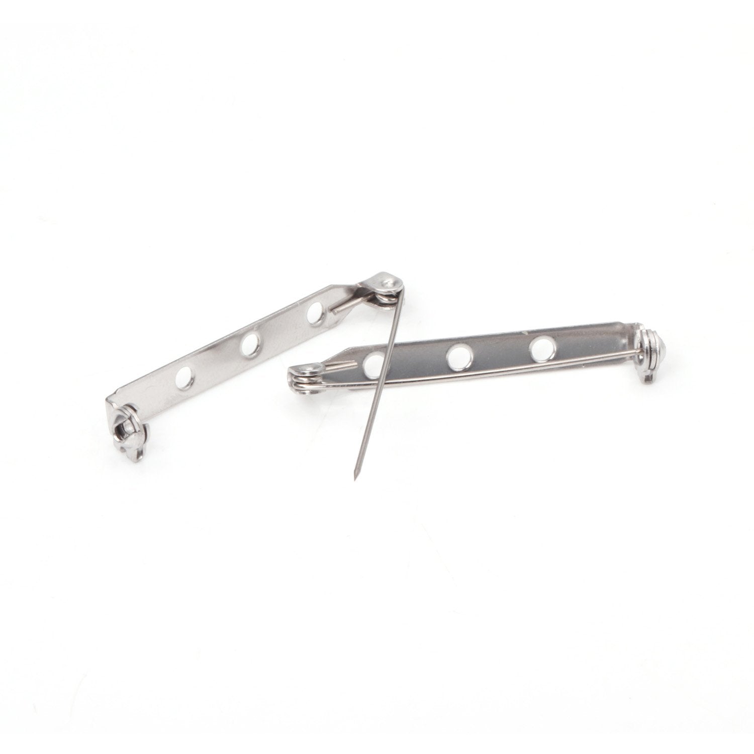 ASON 50pcs/lot Collar Pins Base Brooch Safety 316L Stainless Steel Brooch Base Accessories Scarf Pins Jewelry Making Supplies asonjewelry