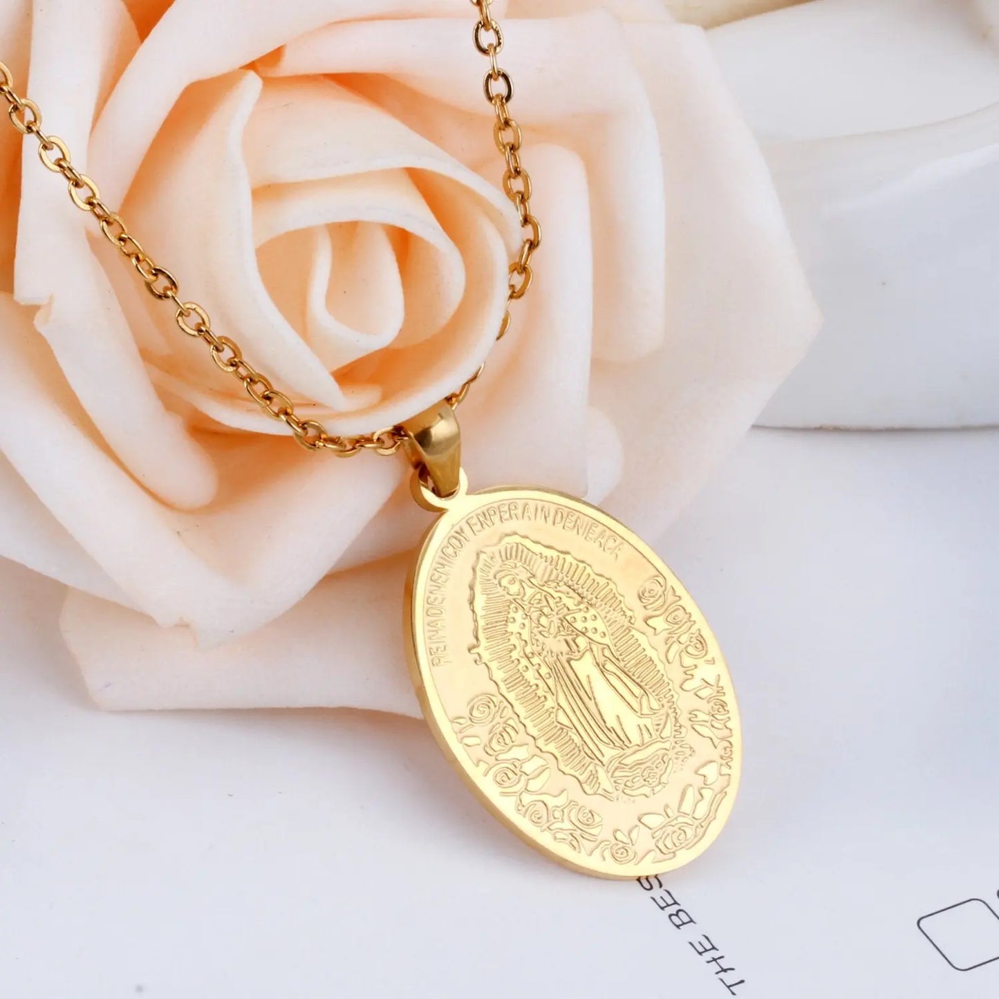 Choker Religion Stainless Steel Pendant Necklace For Men/Women Link Chain Necklace collares de moda 2020 Jewelry asonjewelry