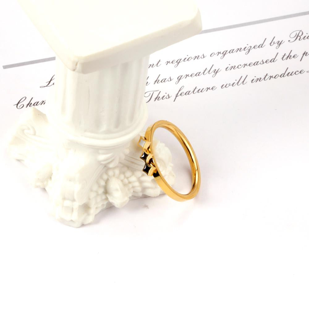 ASON Gold Color 316L Stainless Steel Quare Geometric Finger Ring for Women Cute Jewelry Party Gift Jewelry Accessory asonjewelry