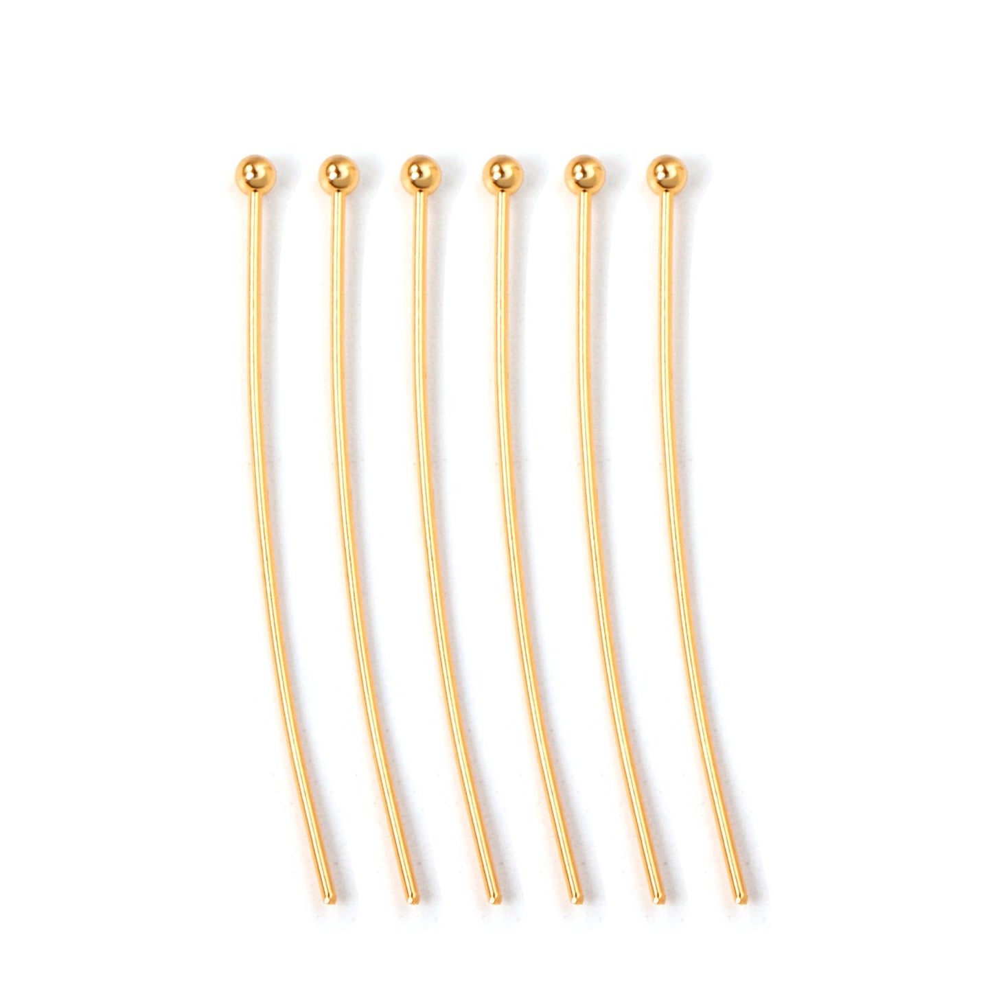 ASON 100pcs/lot Silver Color Stainless Steel Finding Ball Head Pins Bead Needle Round Head Needle For DIY Earring Jewelry Making asonjewelry