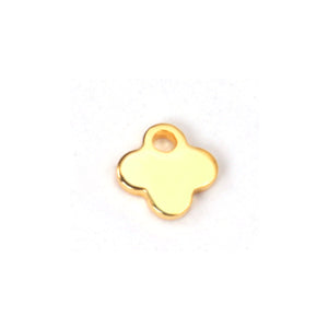 ASON 100pcs/lot Fashion Flower Pendant With Holes Stainless Steel For Necklace Bracelet DRY Handmade Jewelry Making Supplies