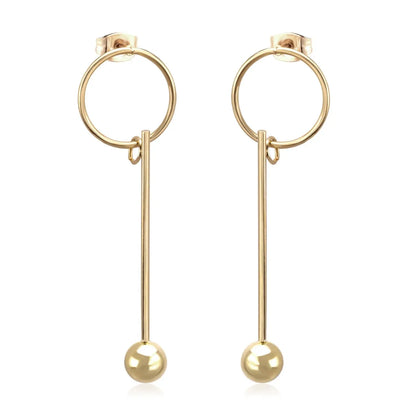 LUXYKISSKIDS Round Ball Pendant Dangle Earrings For Women Fashion Jewelry Christmas Drop Earrings Pendientes Brincos Present asonjewelry