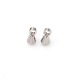 ASON 100 pzas/lote 316L cuentas de extremo de gota de agua de acero inoxidable para DIY extensor cadena fabricación de joyería de colgantes accesorios