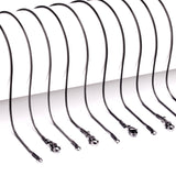 ASON 10pcs/Lot Snake Long Chains Necklace Women Accessories Stainless Steel 1mm 45cm/50cm/55cm/60cm For Jewelry Making Wholesale