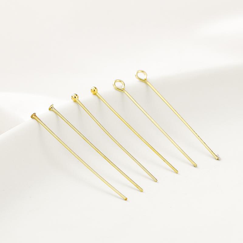 ASON 100pcs/lot T Needle 9Word Needle Round Head NeedleDIY Handmade Earring Ear Jewelry Pendant Pendant Material Kit Accessories asonjewelry