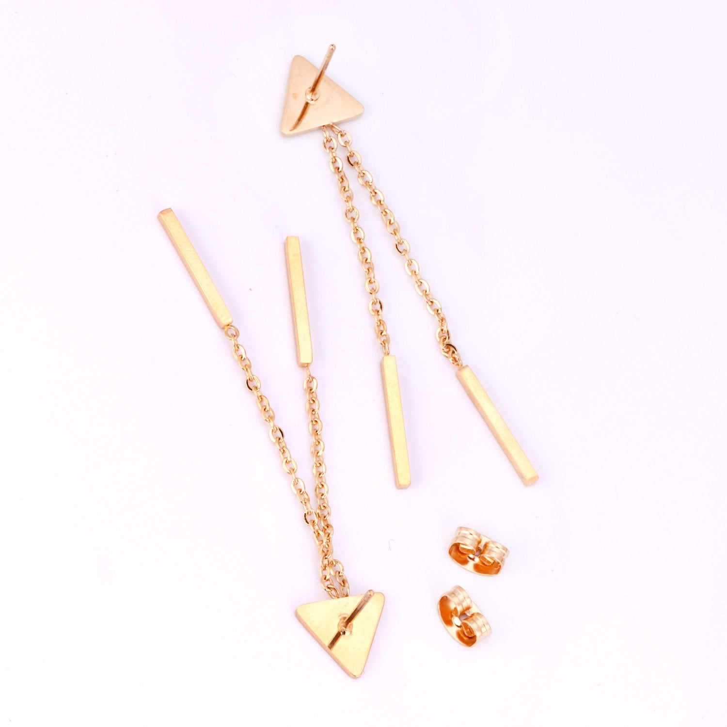 ASON Earrings 2022 Long Link Chain Drop Dangle Earrings Stainless Steel Gold Color Trendy Earrings Mujier Party Gift asonjewelry