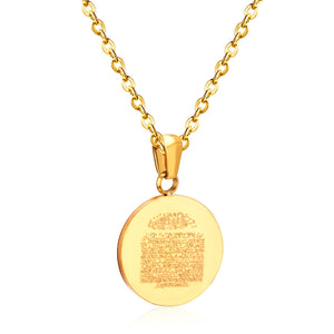 Religion Style Pendant Necklace For Men Women Jewelry Stainless Steel Necklaces Collars Collier Accoessries mujer