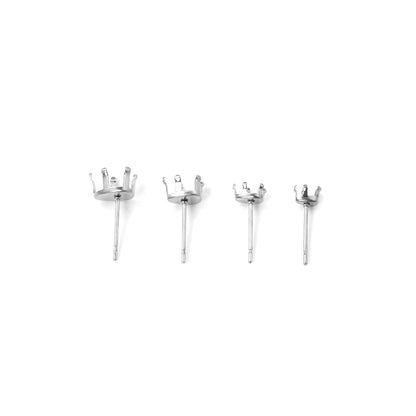 ASON 100pcs/lot Earring Base 316L Stainless Steel  Water Drop Claw Earrings Making For DIY Jewelry Making Jewelry Accessories asonjewelry