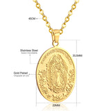 Choker Religion Stainless Steel Pendant Necklace For Men/Women Link Chain Necklace collares de moda 2020 Jewelry