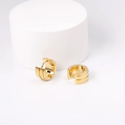 Punk Style Male Earrings Thick Hoop Earrings For Women серьги Jewelry Circle Office Female Earrings 12pair/lot Matt asonjewelry