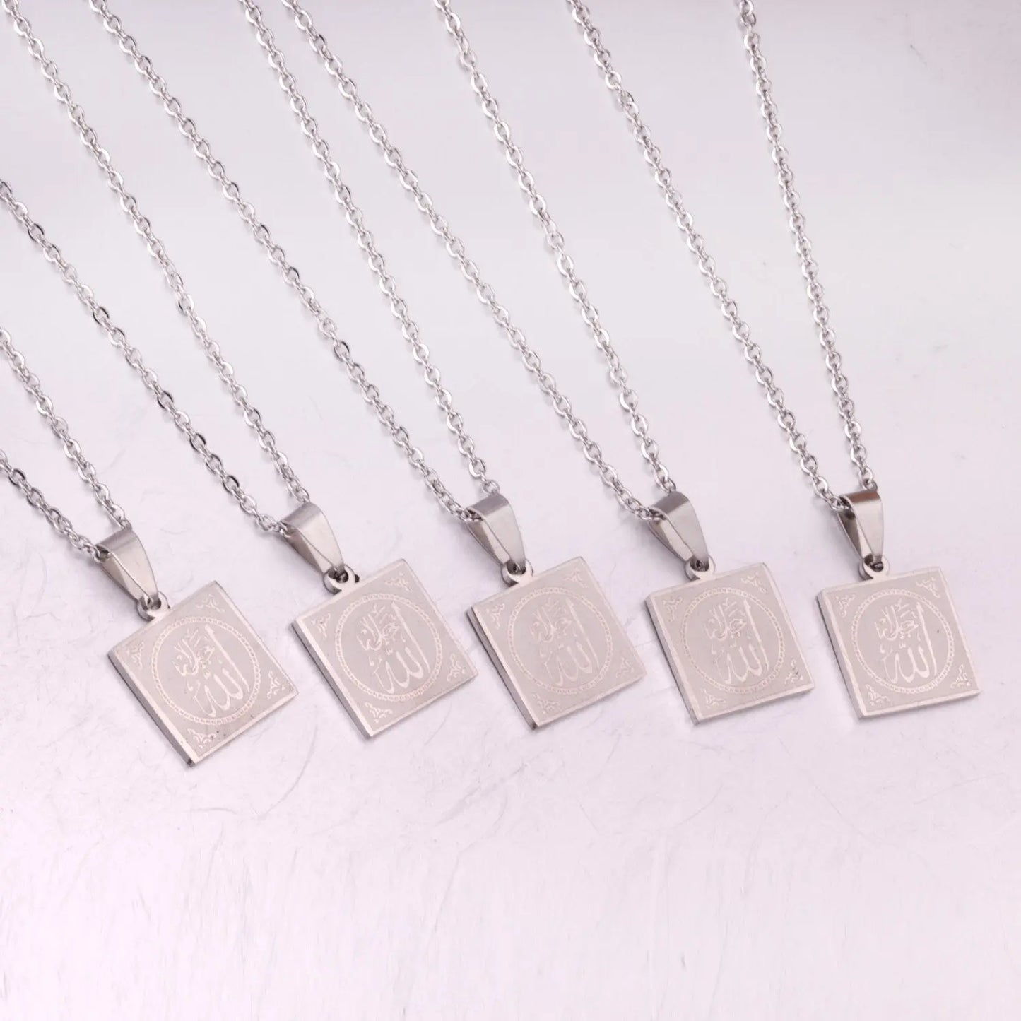 Lot Scriptures Pendant Necklaces Stainless Steel Necklace Women Jewelry asonjewelry